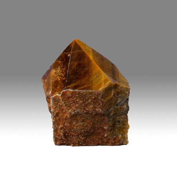 Tiger's Eye Crystal Rough Polished Point Energy Generator - LARGE (1 Per Order) - Picture 2 of 9